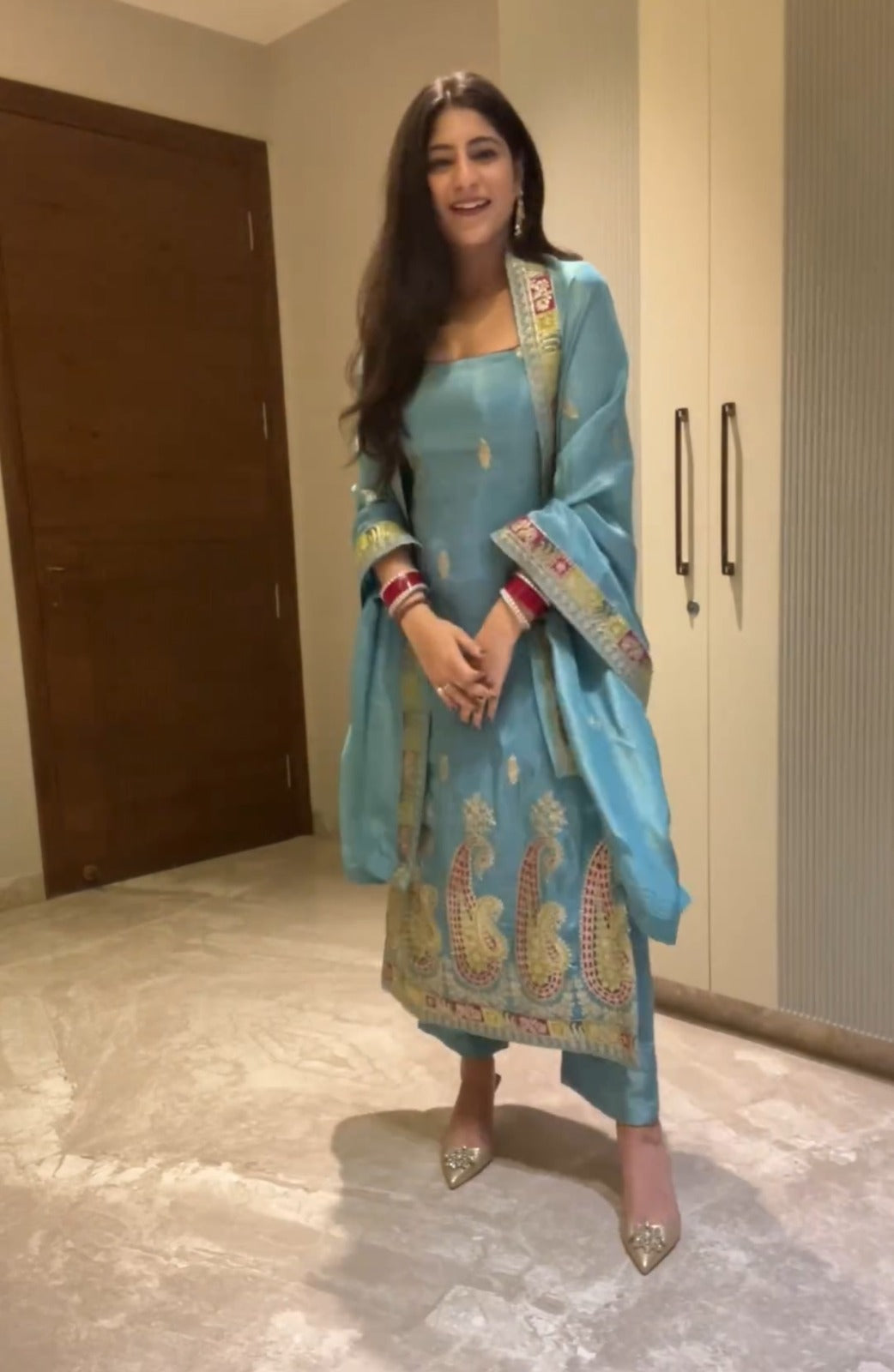 Classy Chinon Salwar Suit With Sequence Embroidered Work ( MAS_FE_64 )
