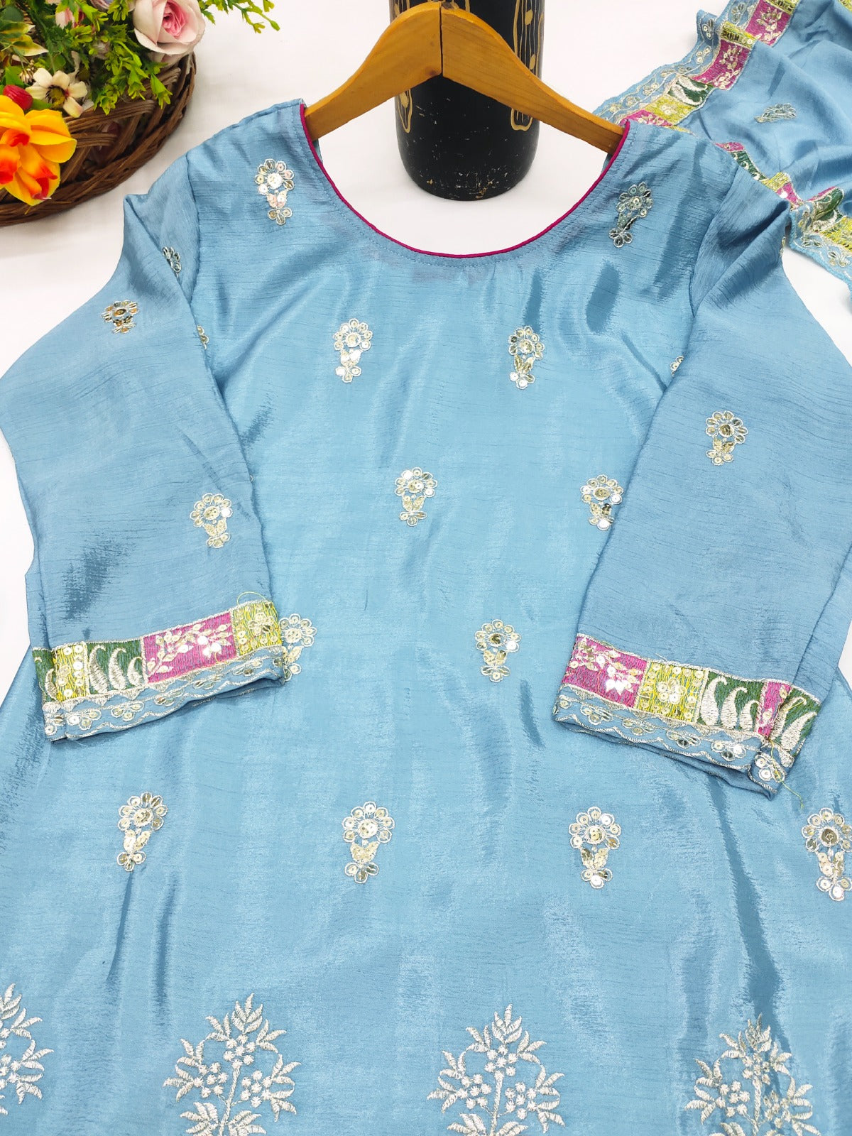 Classy Chinon Salwar Suit With Sequence Embroidered Work ( MAS_FE_64 )