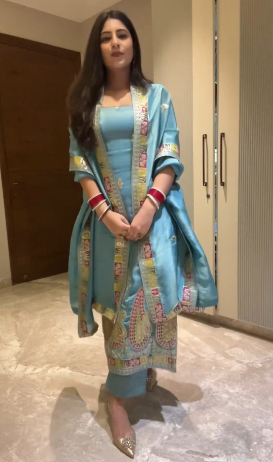 Classy Chinon Salwar Suit With Sequence Embroidered Work ( MAS_FE_64 )