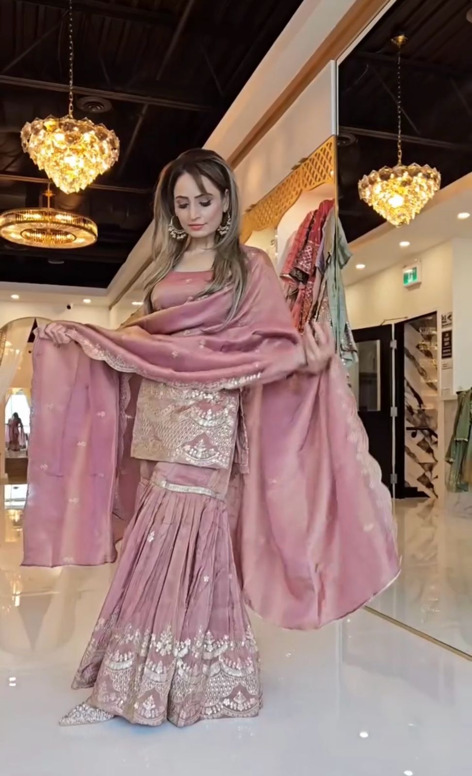 Wedding Wear Sharara Suit With Heavy Embroidery Work (MAS_MD_3035)