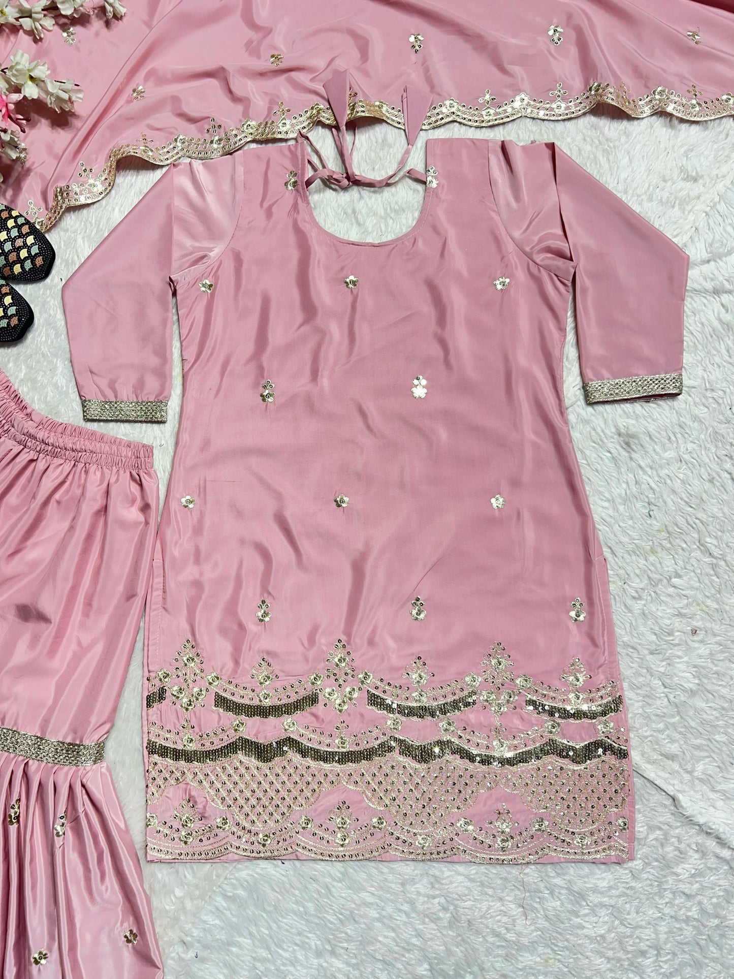 Wedding Wear Sharara Suit With Heavy Embroidery Work (MAS_MD_3035)