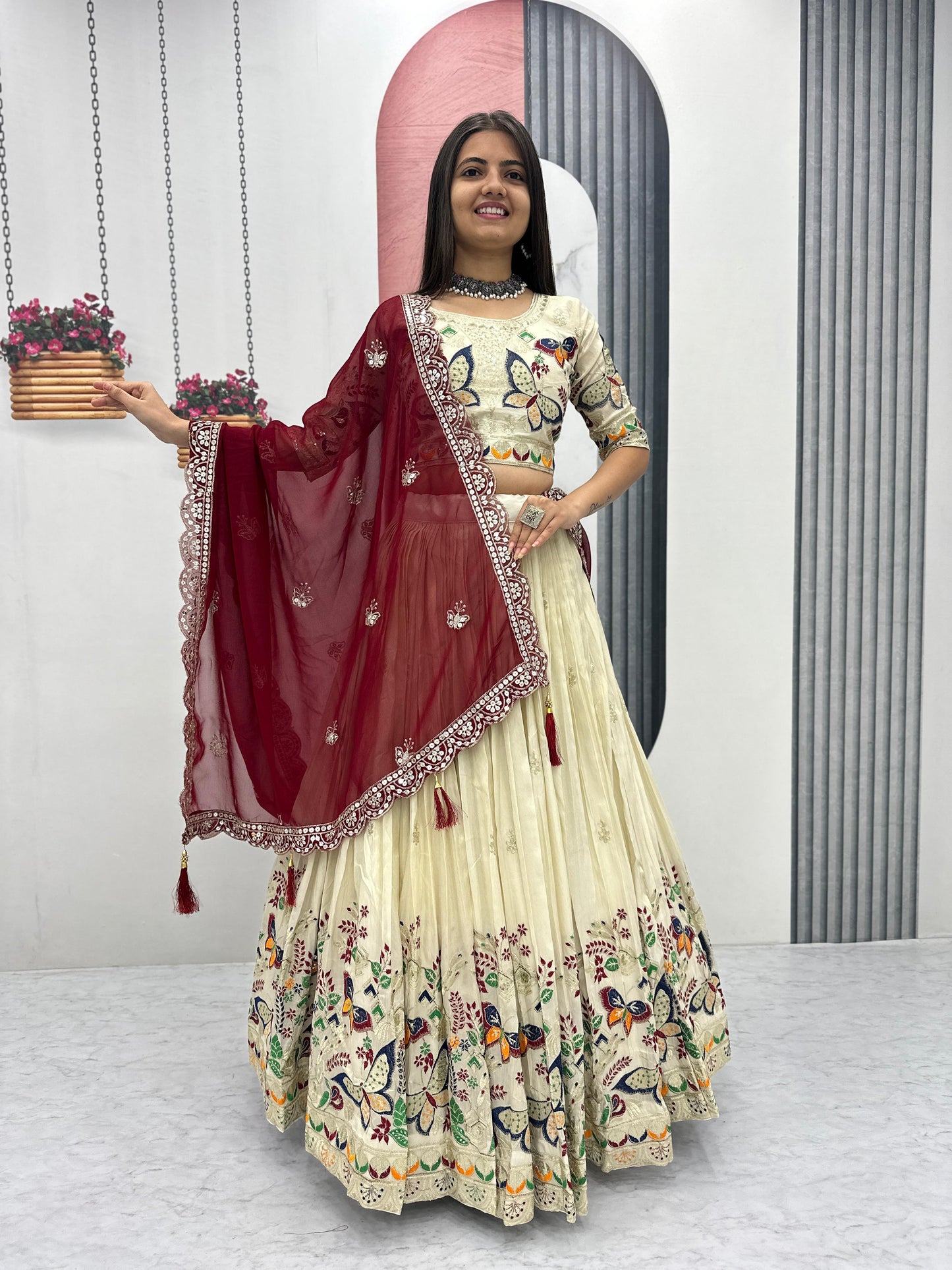 Exclusive wedding Wear Lehenga Choli With Heavy Thread & Sequence work (MAS _PC_491)