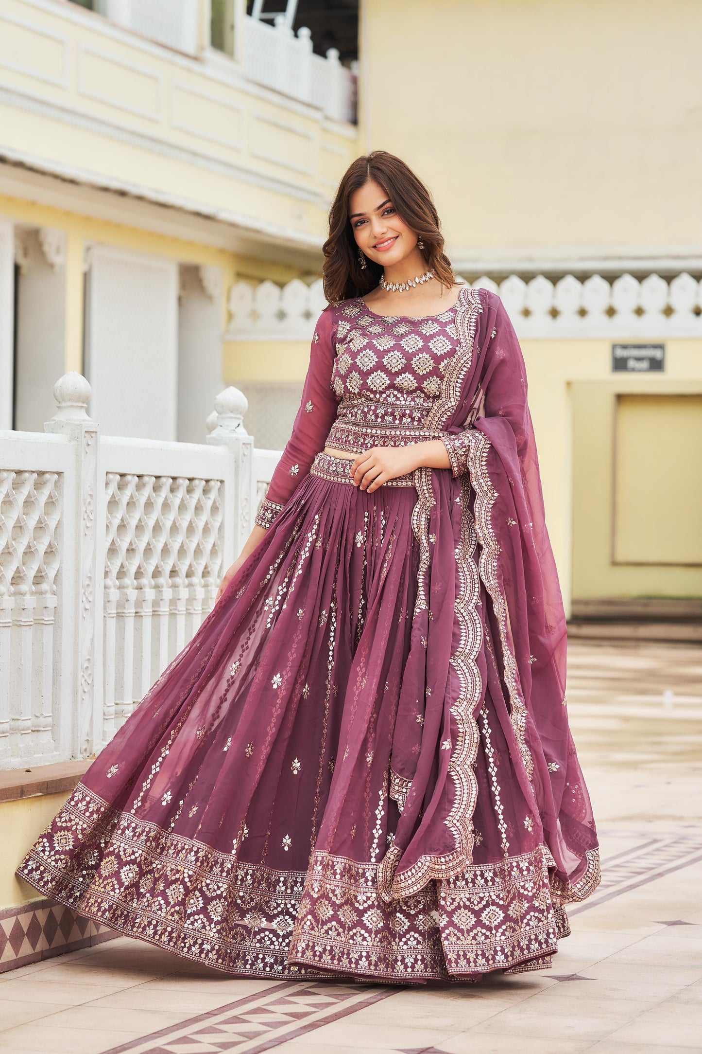 Alluring Pink Lehenga Choli With Heavy Sequence Work (MAS_Ram_026_Pink)