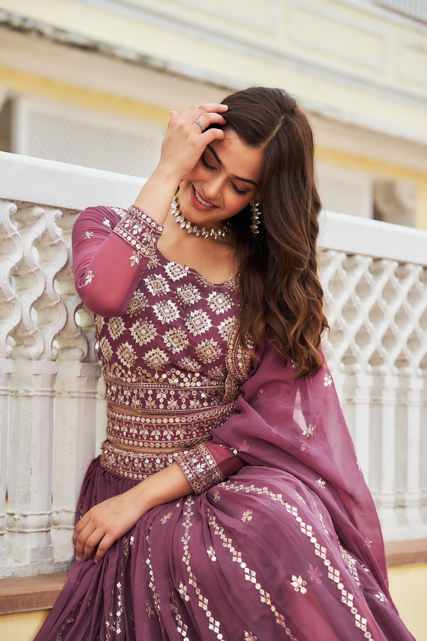 Alluring Pink Lehenga Choli With Heavy Sequence Work (MAS_Ram_026_Pink)
