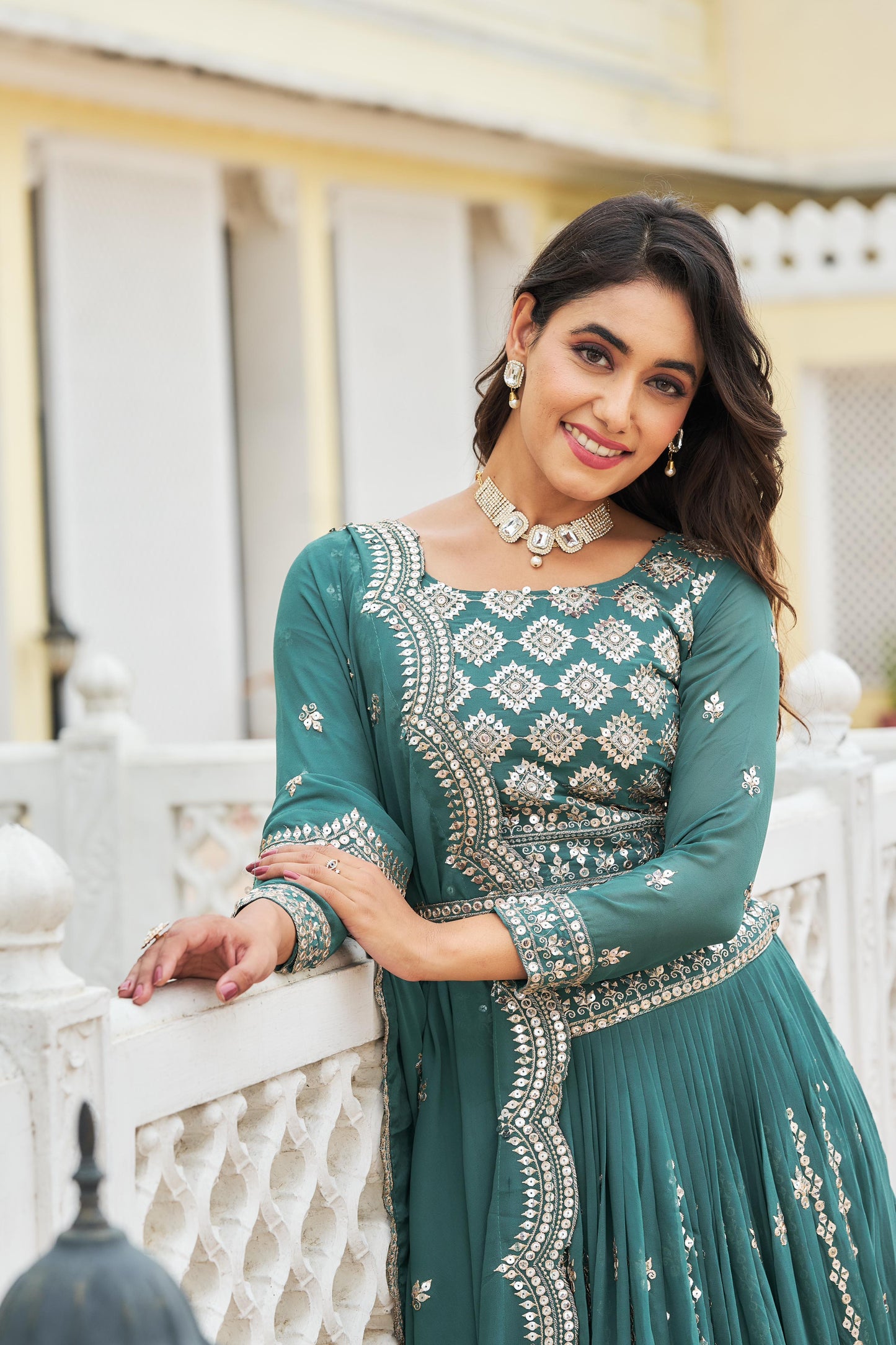 Fabulous Green Lehenga Choli With Heavy Sequence Work (MAS_Ram_026_Green)