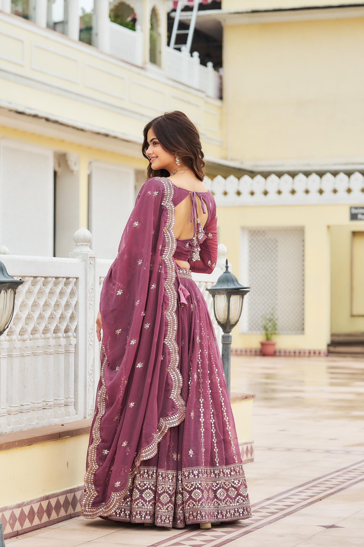 Alluring Pink Lehenga Choli With Heavy Sequence Work (MAS_Ram_026_Pink)