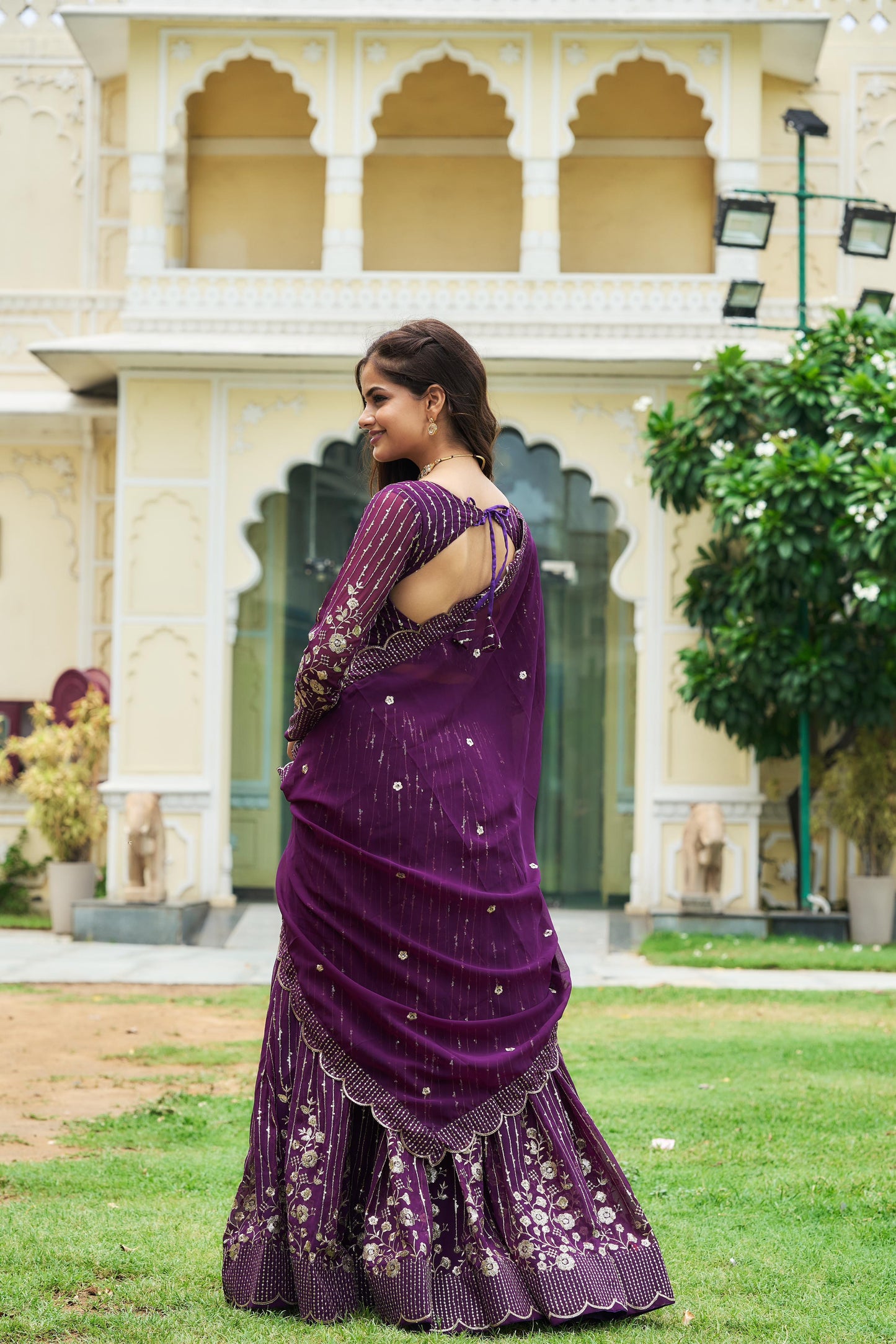Ravishing Purple Designer Lehenga Choli With Embroidery Sequence Work ( MAS_Ram_051_Purple )