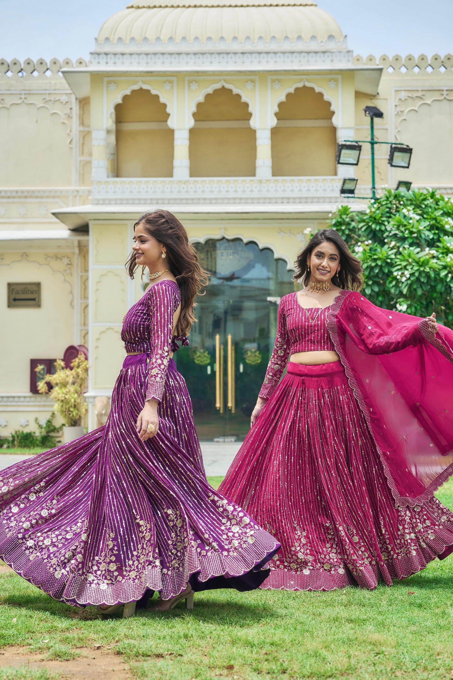 Ravishing Purple Designer Lehenga Choli With Embroidery Sequence Work ( MAS_Ram_051_Purple )