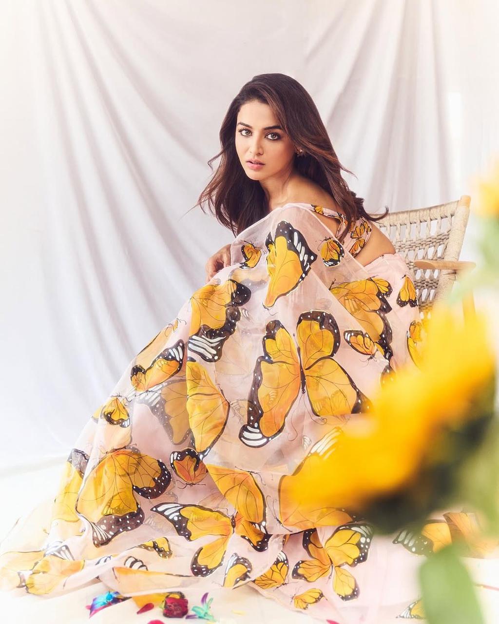 Beautiful Butterfly Print Pure Organza Silk Lehenga Choli With Modern Touch (MAS_SCnx_1155)