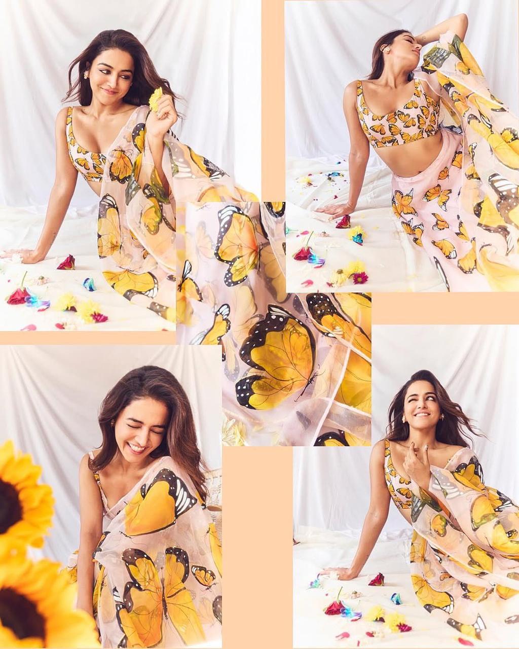 Beautiful Butterfly Print Pure Organza Silk Lehenga Choli With Modern Touch (MAS_SCnx_1155)