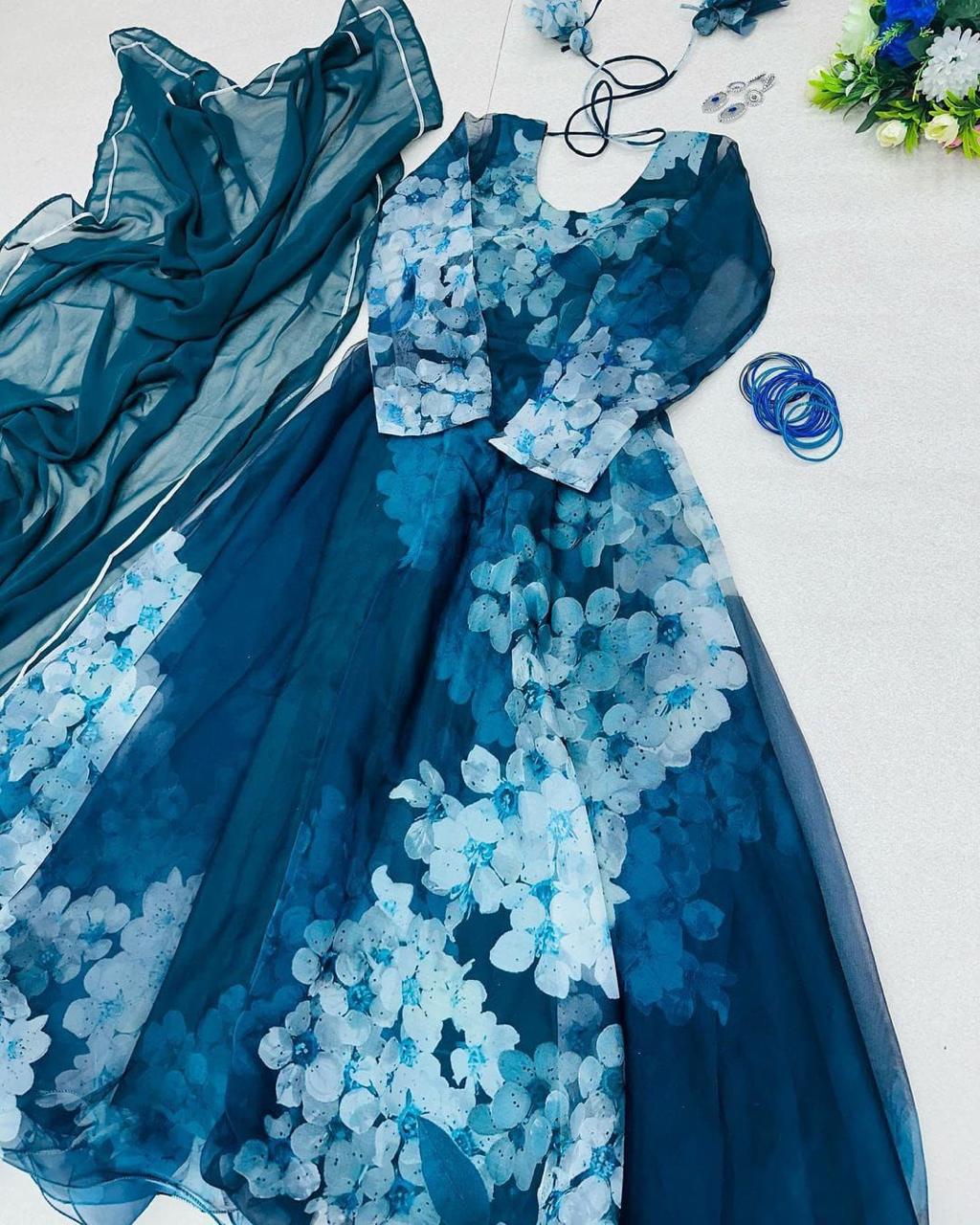 Elegance With Modern Touch Digital Printed Anarkali Gown (MAS_SC_52)