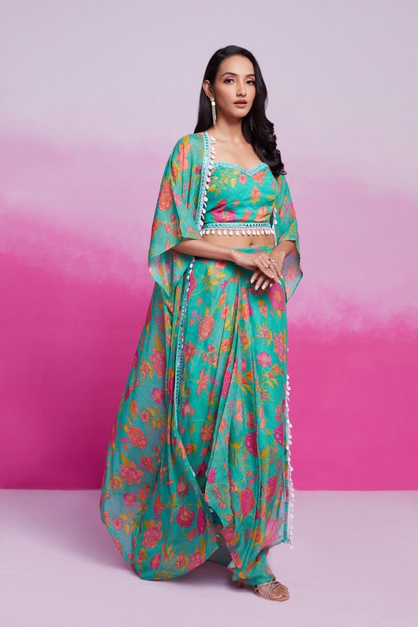 Trendy Ready To Wear Printed Co-Ord Set ( MAS_TF_353 )