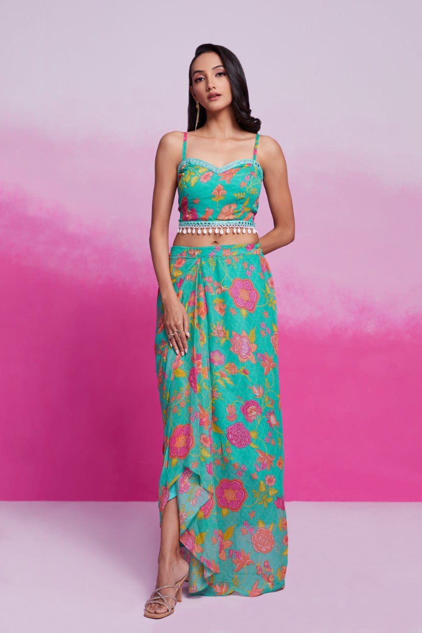 Trendy Ready To Wear Printed Co-Ord Set ( MAS_TF_353 )