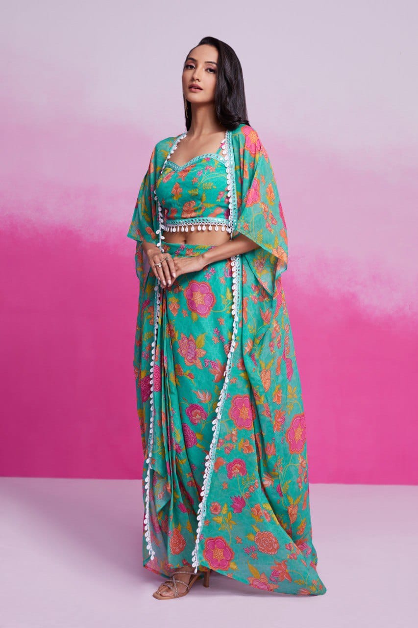 Trendy Ready To Wear Printed Co-Ord Set ( MAS_TF_353 )
