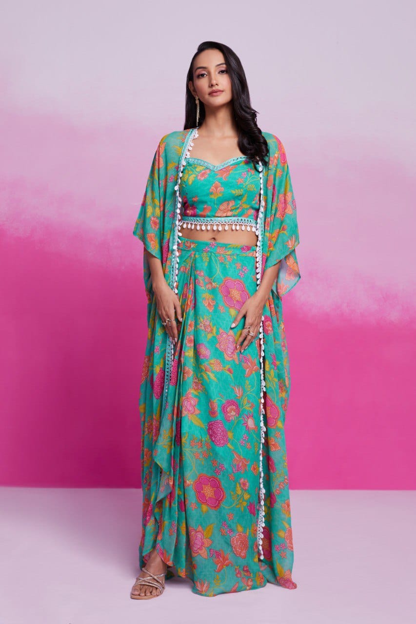 Trendy Ready To Wear Printed Co-Ord Set ( MAS_TF_353 )