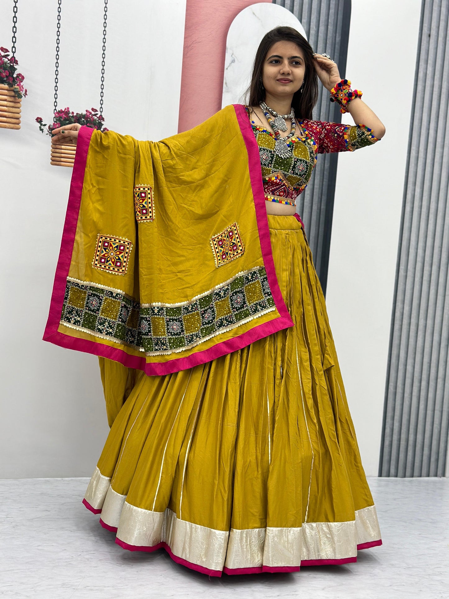 Glamourous Navratri Special Pure Cotton Lehenga Choli ( MAS_TP_175 )