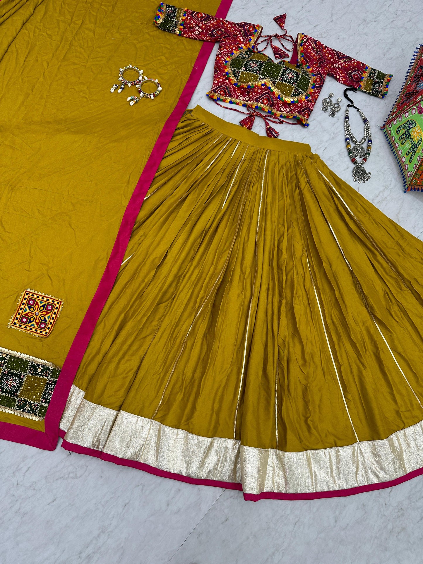 Glamourous Navratri Special Pure Cotton Lehenga Choli ( MAS_TP_175 )