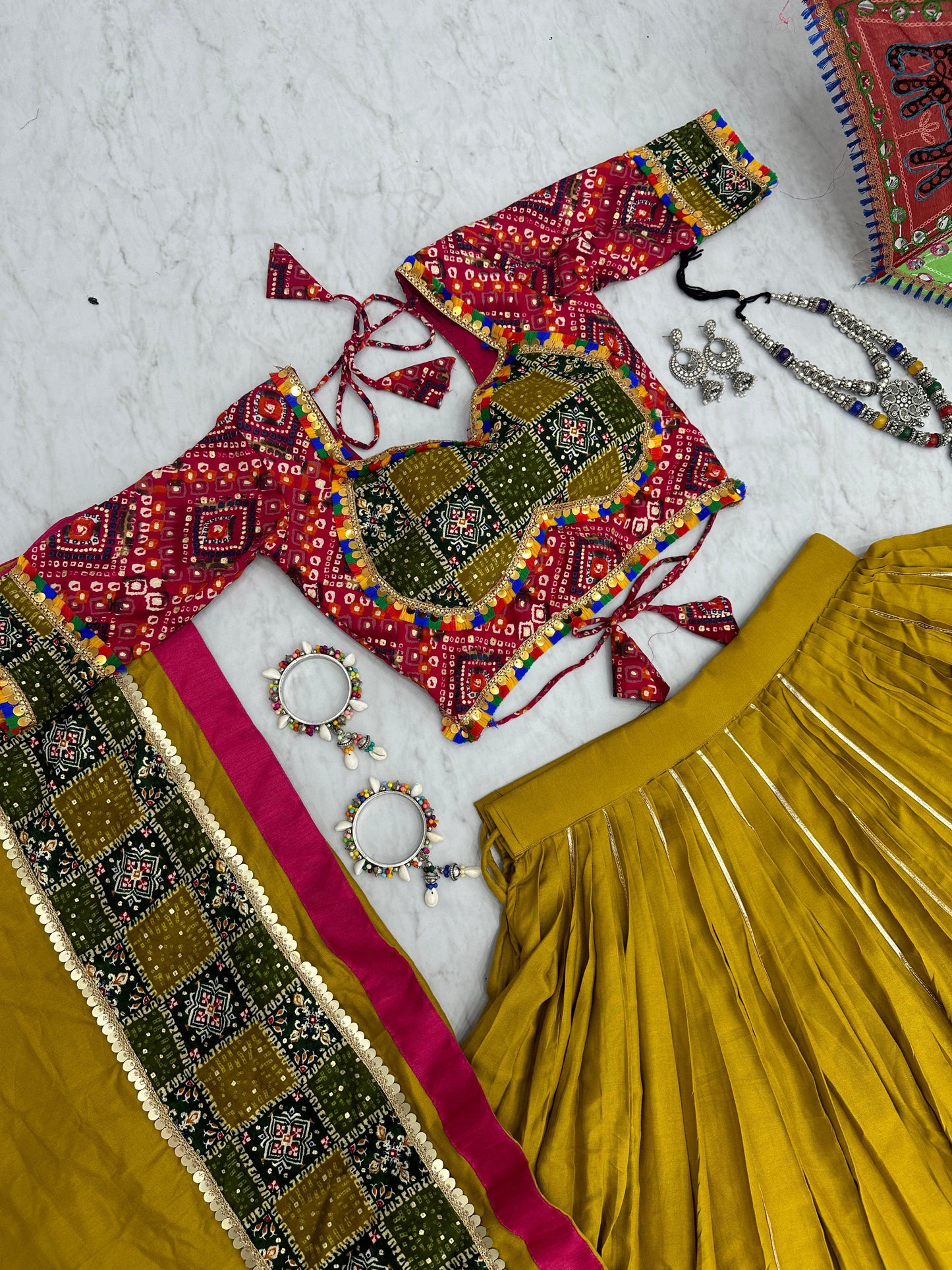 Glamourous Navratri Special Pure Cotton Lehenga Choli ( MAS_TP_175 )