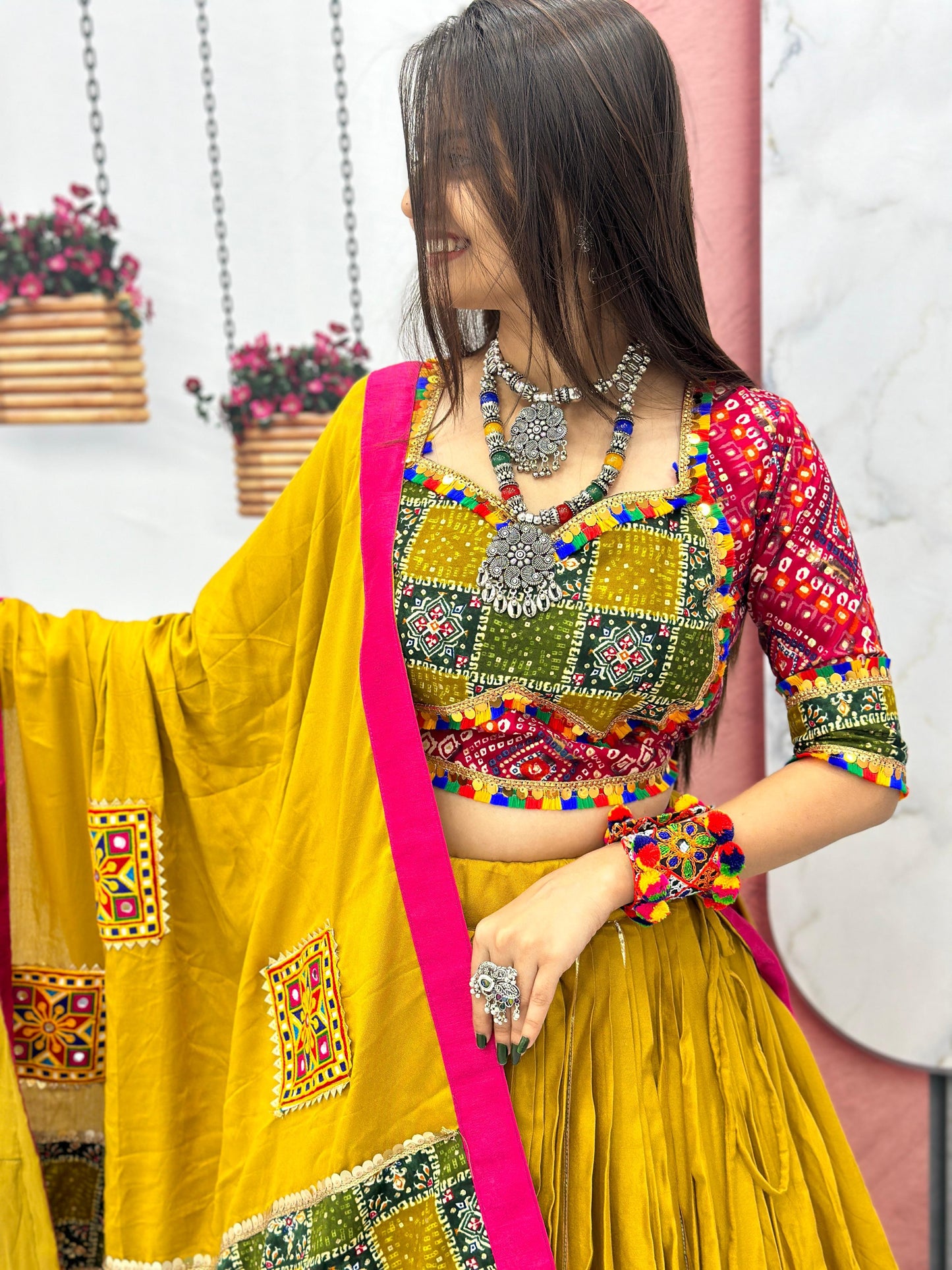 Glamourous Navratri Special Pure Cotton Lehenga Choli ( MAS_TP_175 )