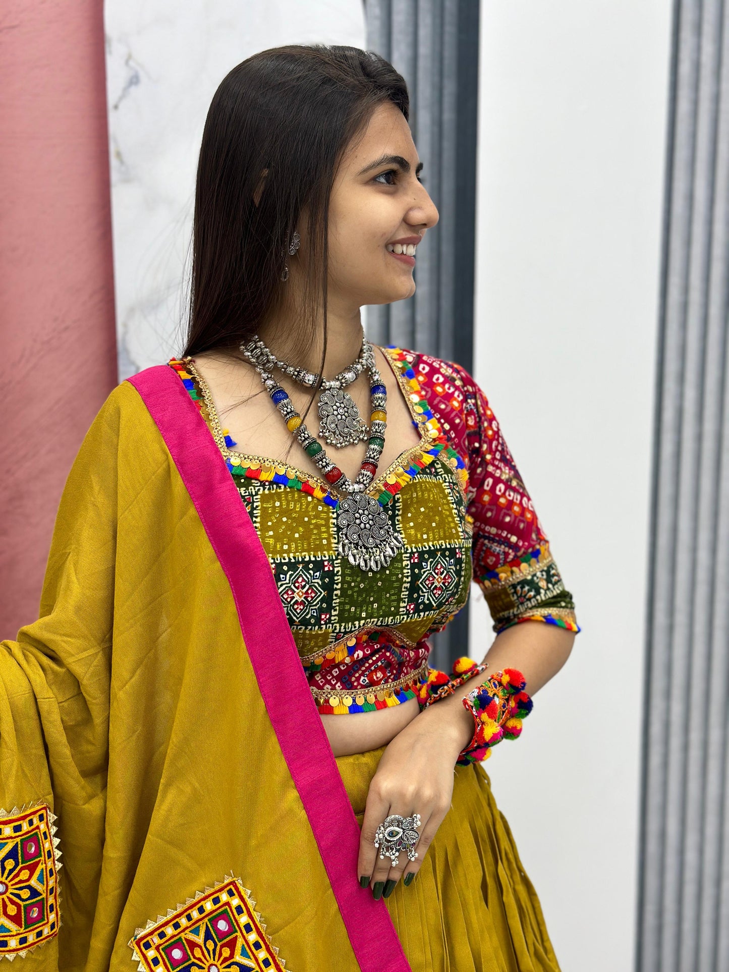 Glamourous Navratri Special Pure Cotton Lehenga Choli ( MAS_TP_175 )