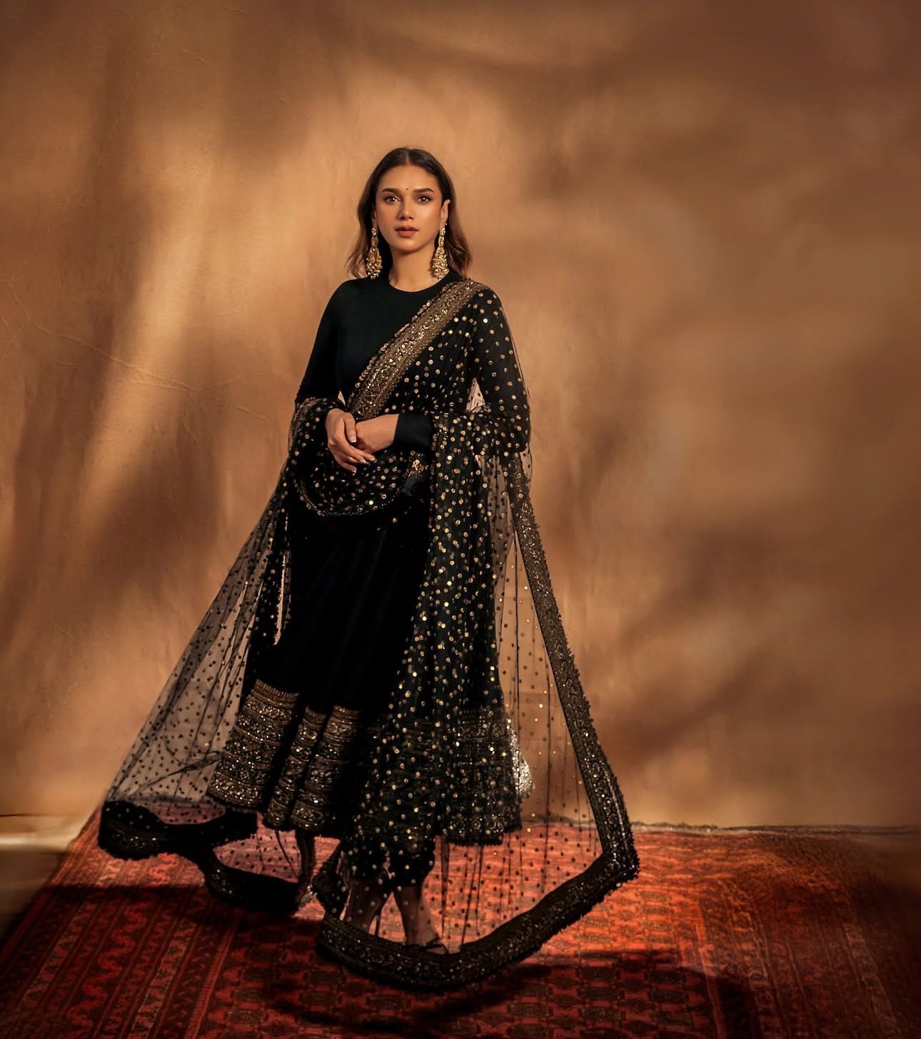 Demanding Heavy Embroidery & Sequence Work Black Party Wear Gown ( MAS_TP_233 )
