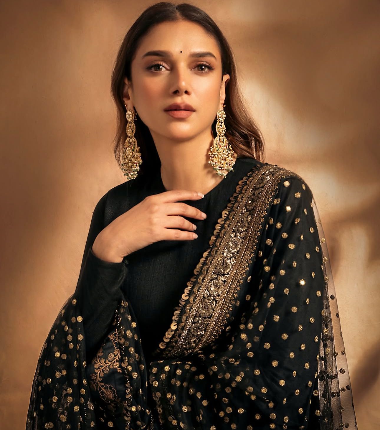 Demanding Heavy Embroidery & Sequence Work Black Party Wear Gown ( MAS_TP_233 )