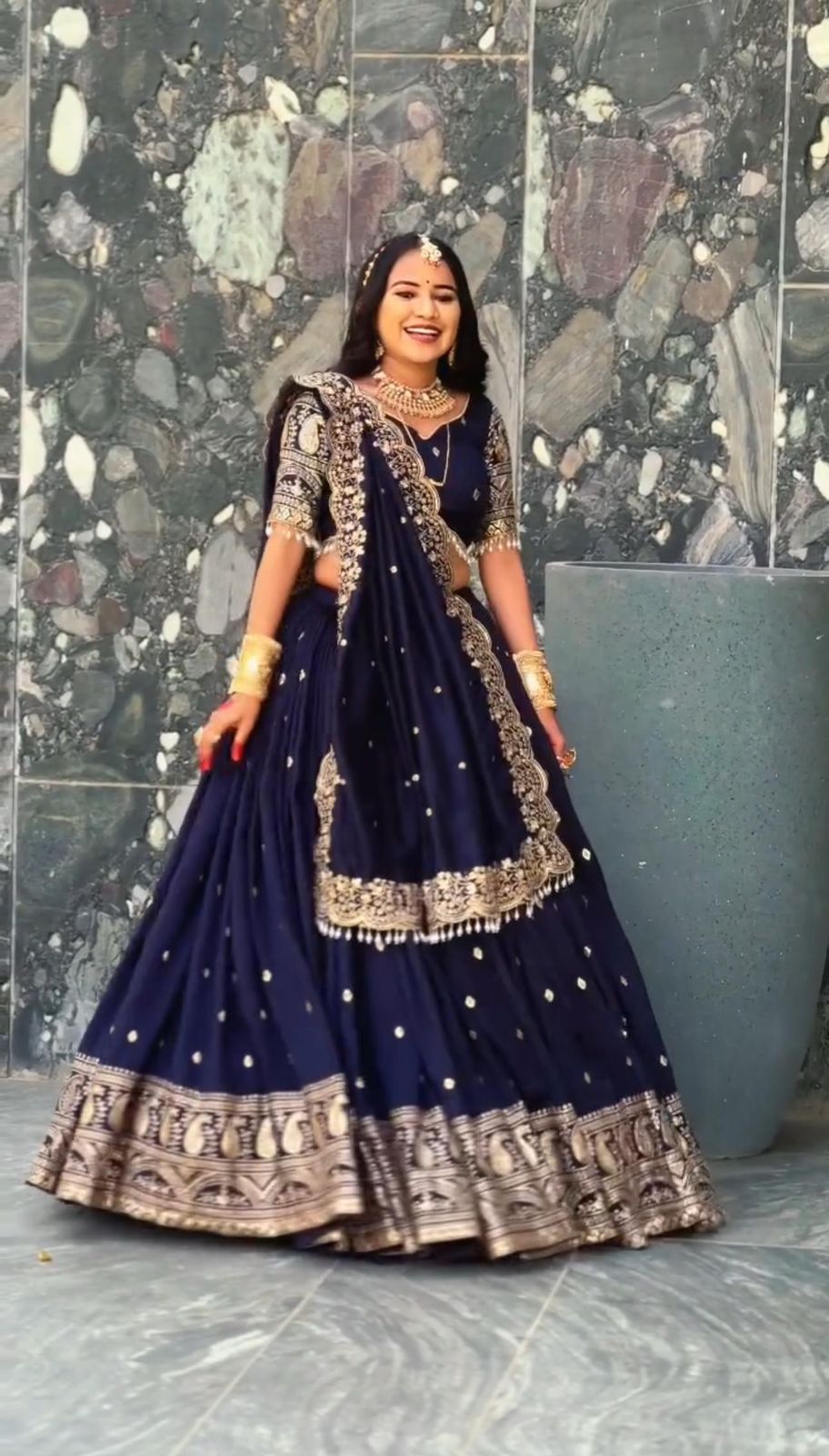 Astonishing Blue Heavy Embroidery Thread Work Festive Lehenga Choli ( MAS_TP_240 )