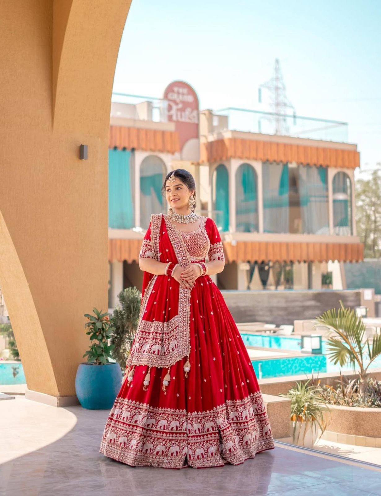 Mesmerizing Heavy Embroidery Thread & Sequence Work Red Trendy Lehenga Choli ( MAS_TP_244 )