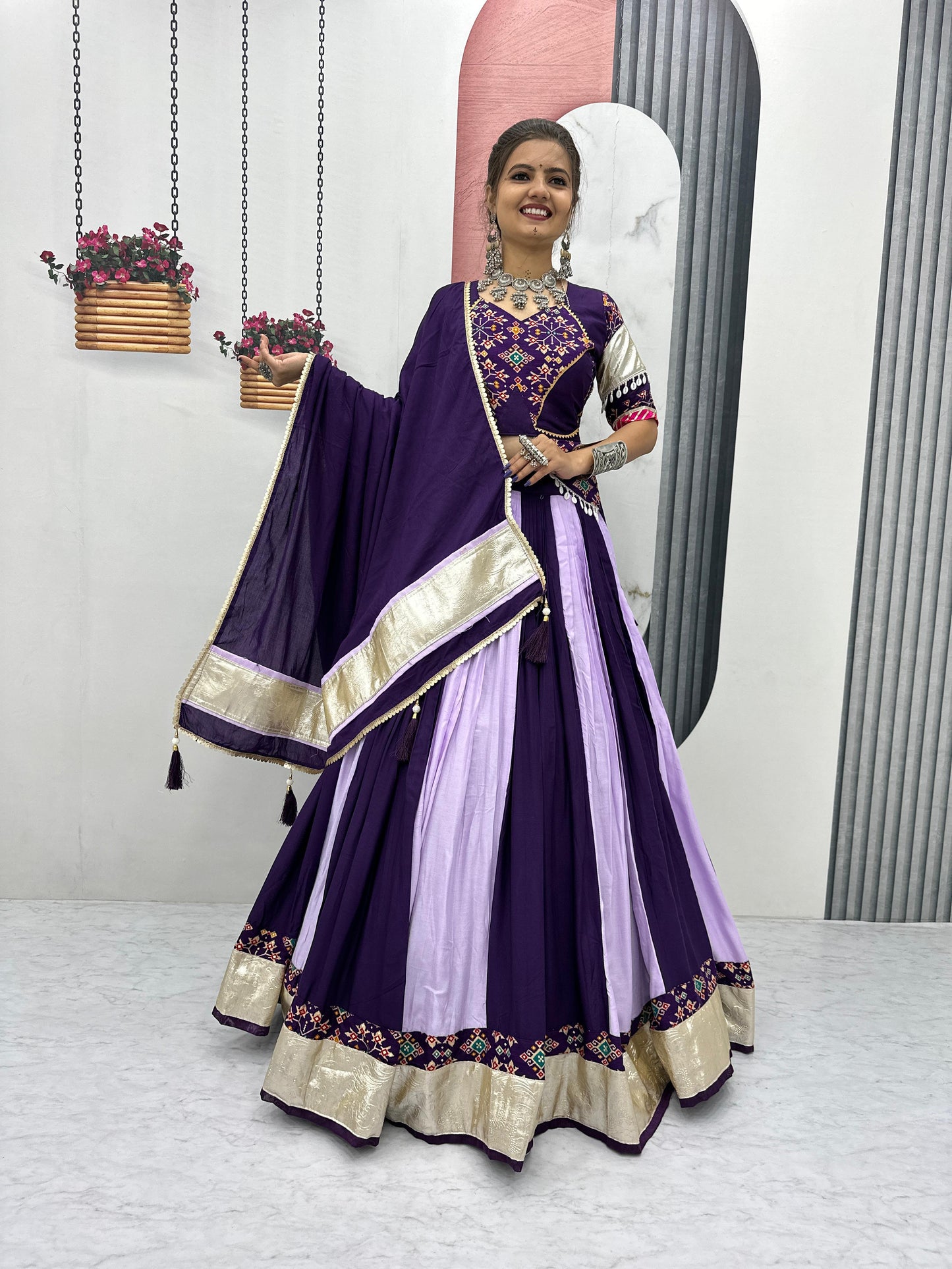 Pretty Purple Navratri Special Lahenga Choli ( MAS_TP_262_Purple )