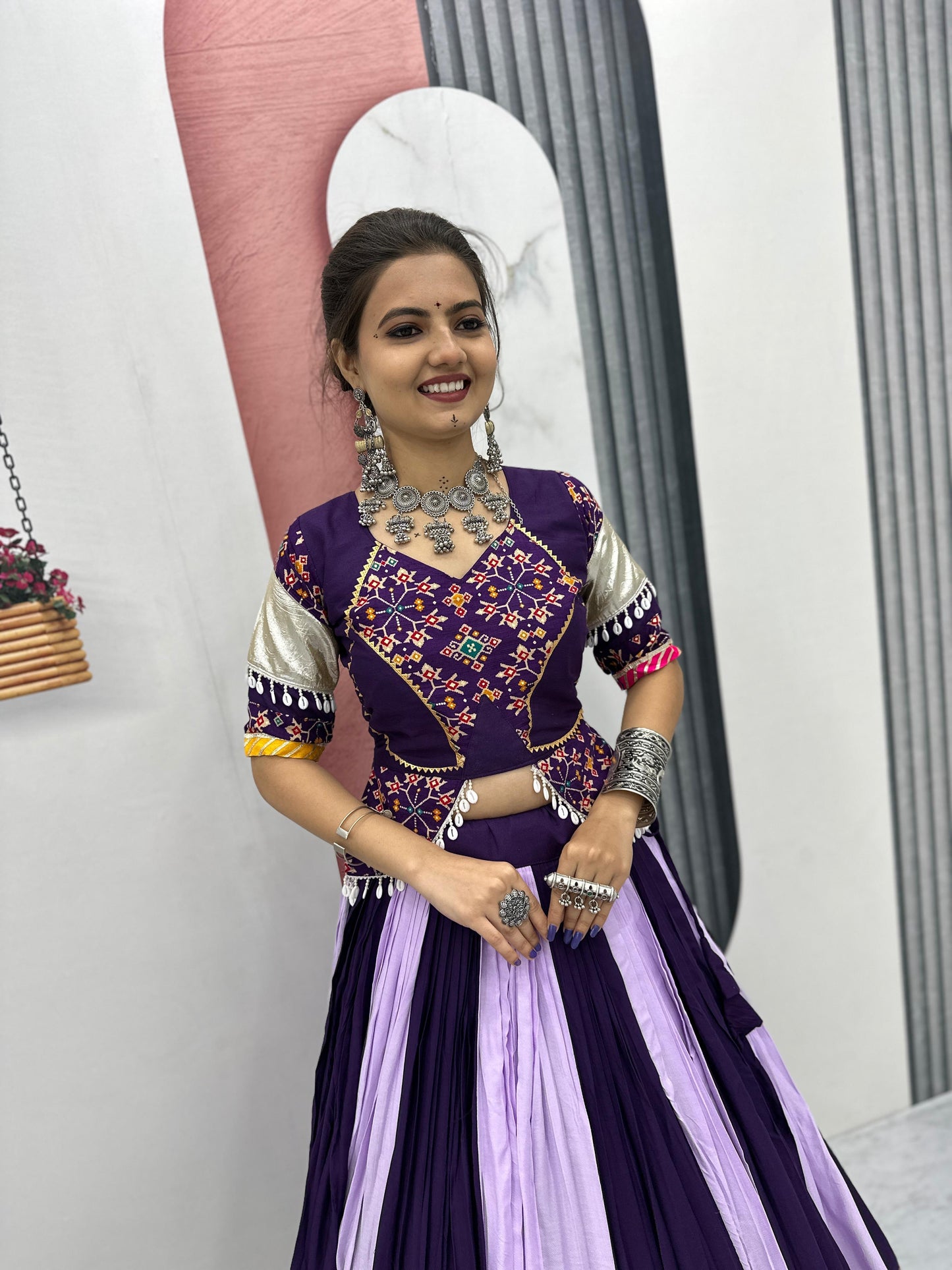 Pretty Purple Navratri Special Lahenga Choli ( MAS_TP_262_Purple )