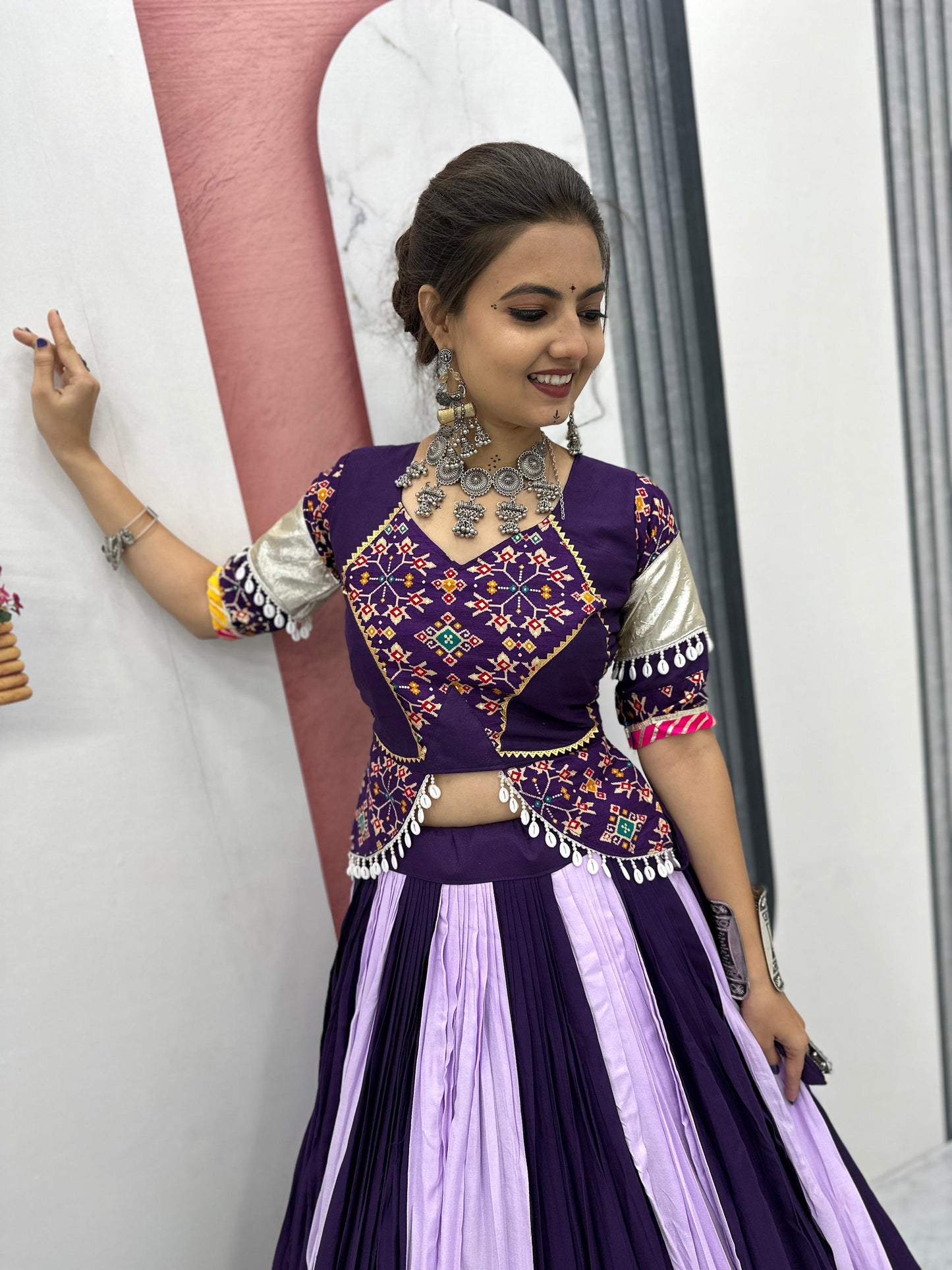 Pretty Purple Navratri Special Lahenga Choli ( MAS_TP_262_Purple )