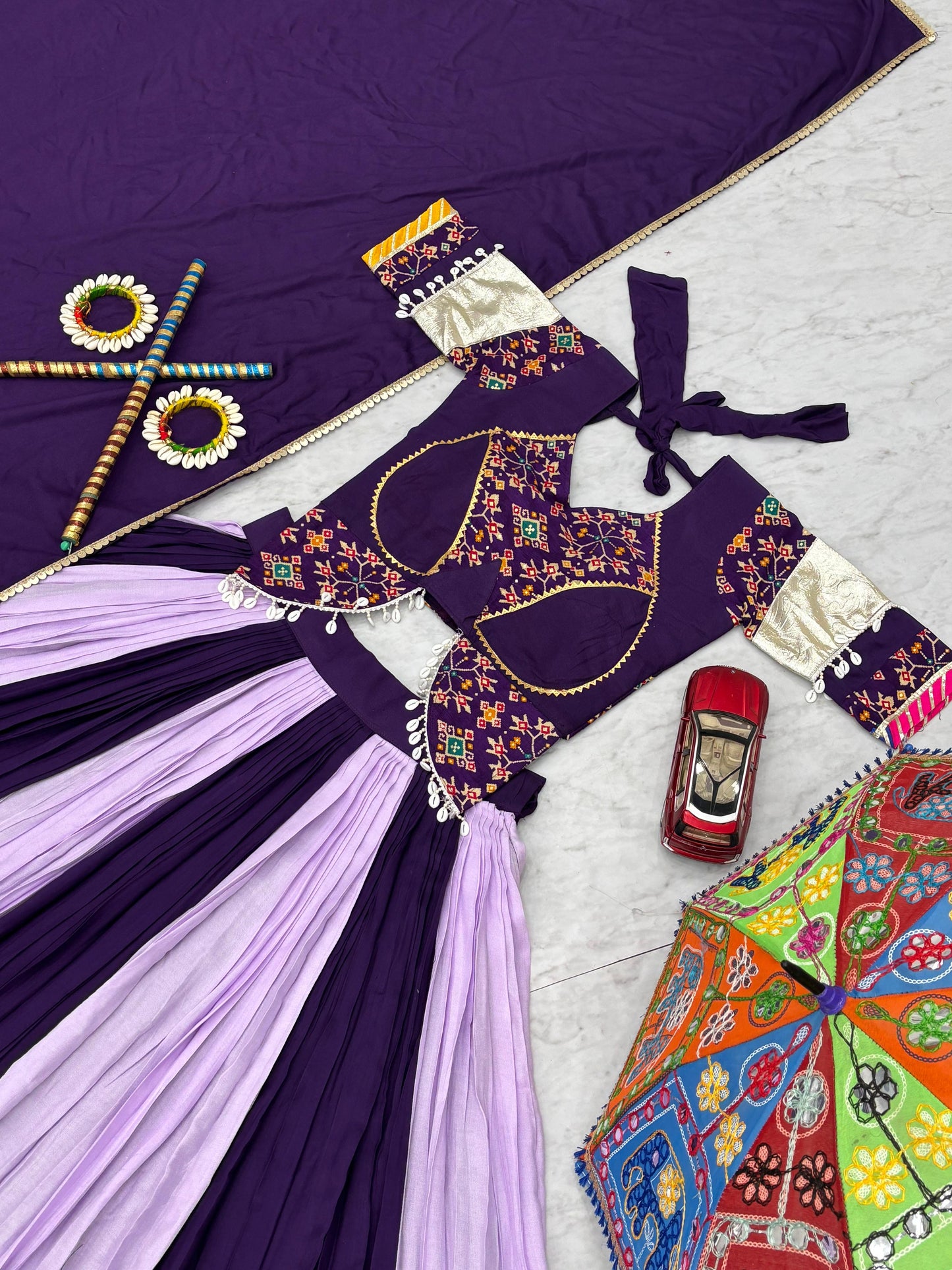 Pretty Purple Navratri Special Lahenga Choli ( MAS_TP_262_Purple )
