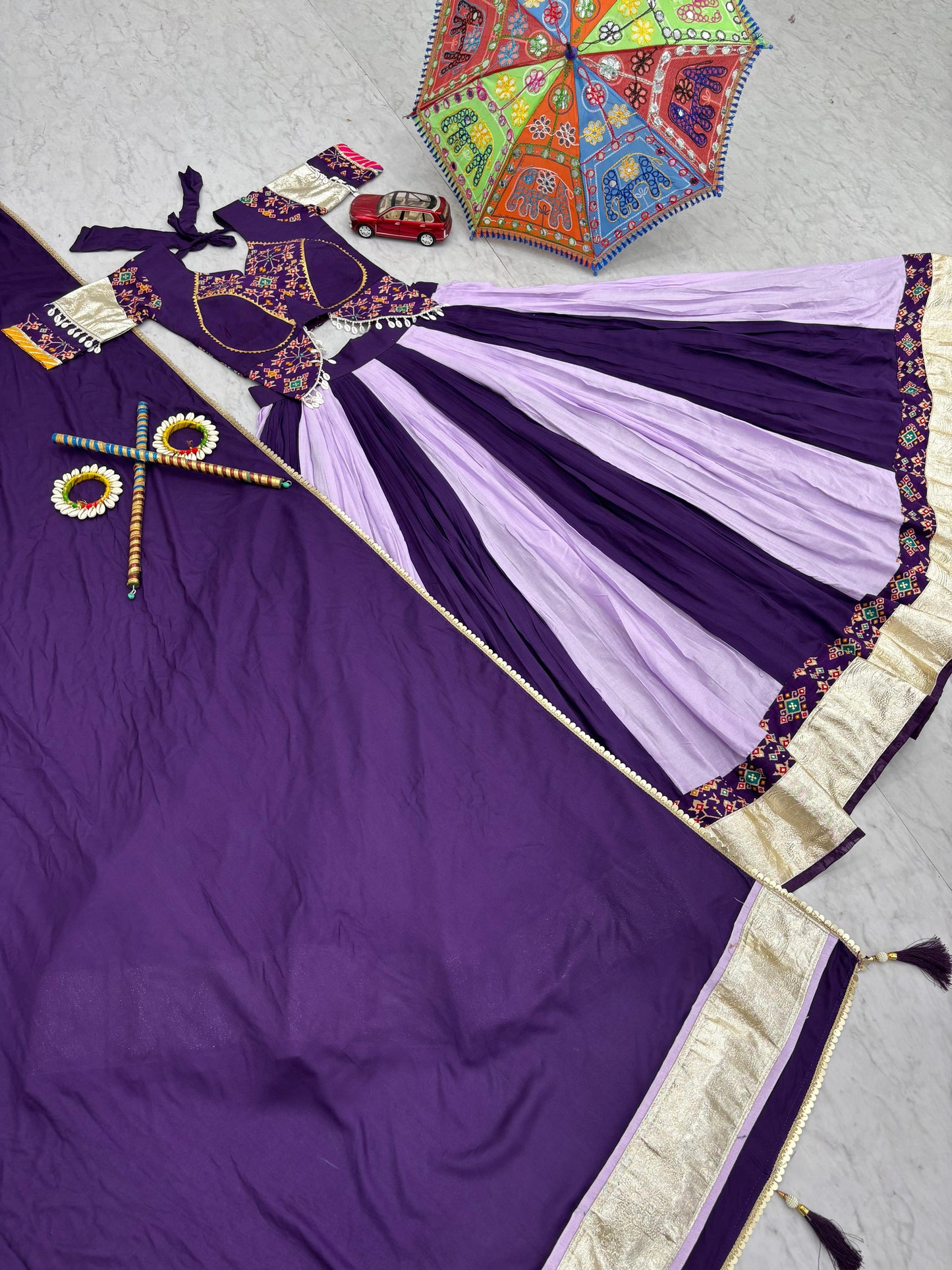 Pretty Purple Navratri Special Lahenga Choli ( MAS_TP_262_Purple )