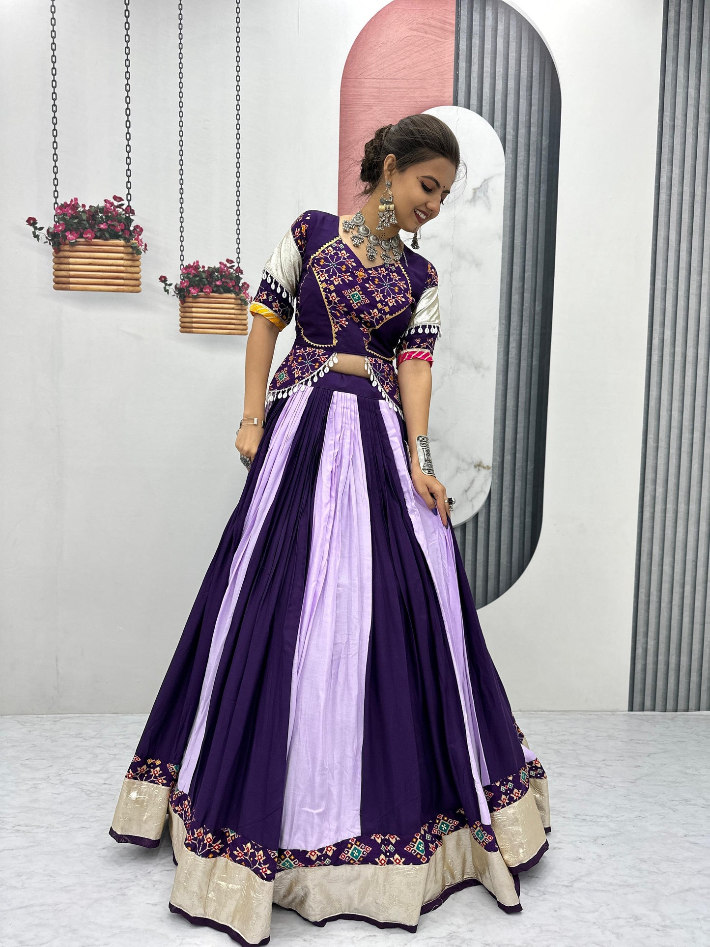 Pretty Purple Navratri Special Lahenga Choli ( MAS_TP_262_Purple )