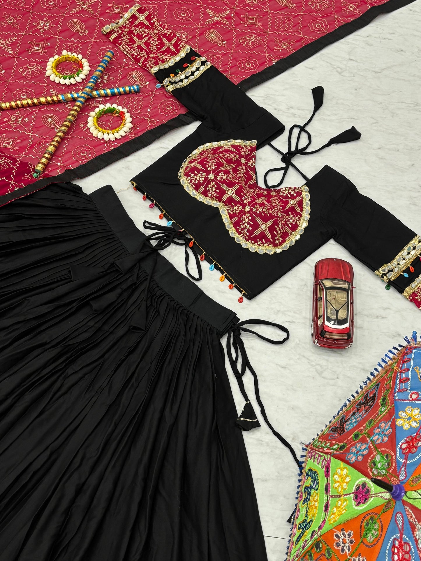 Mesmerising Navratri Special Pure Cotton Lehenga Choli ( MAS_TP_263 )