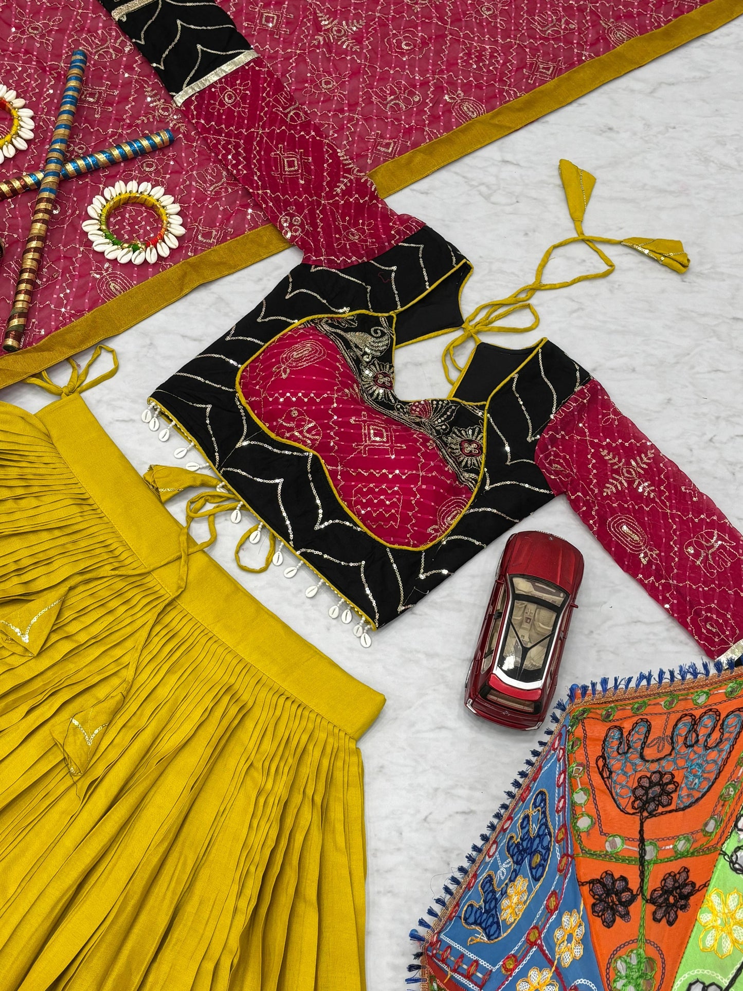 Navratri Special Trendy Pure Cotton Lehenga Choli ( MAS_TP_264_Yellow )
