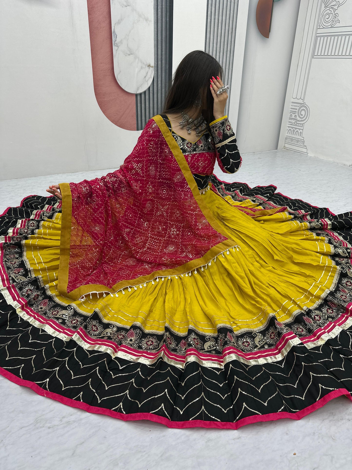 Navratri Special Trendy Pure Cotton Lehenga Choli ( MAS_TP_264_Yellow )