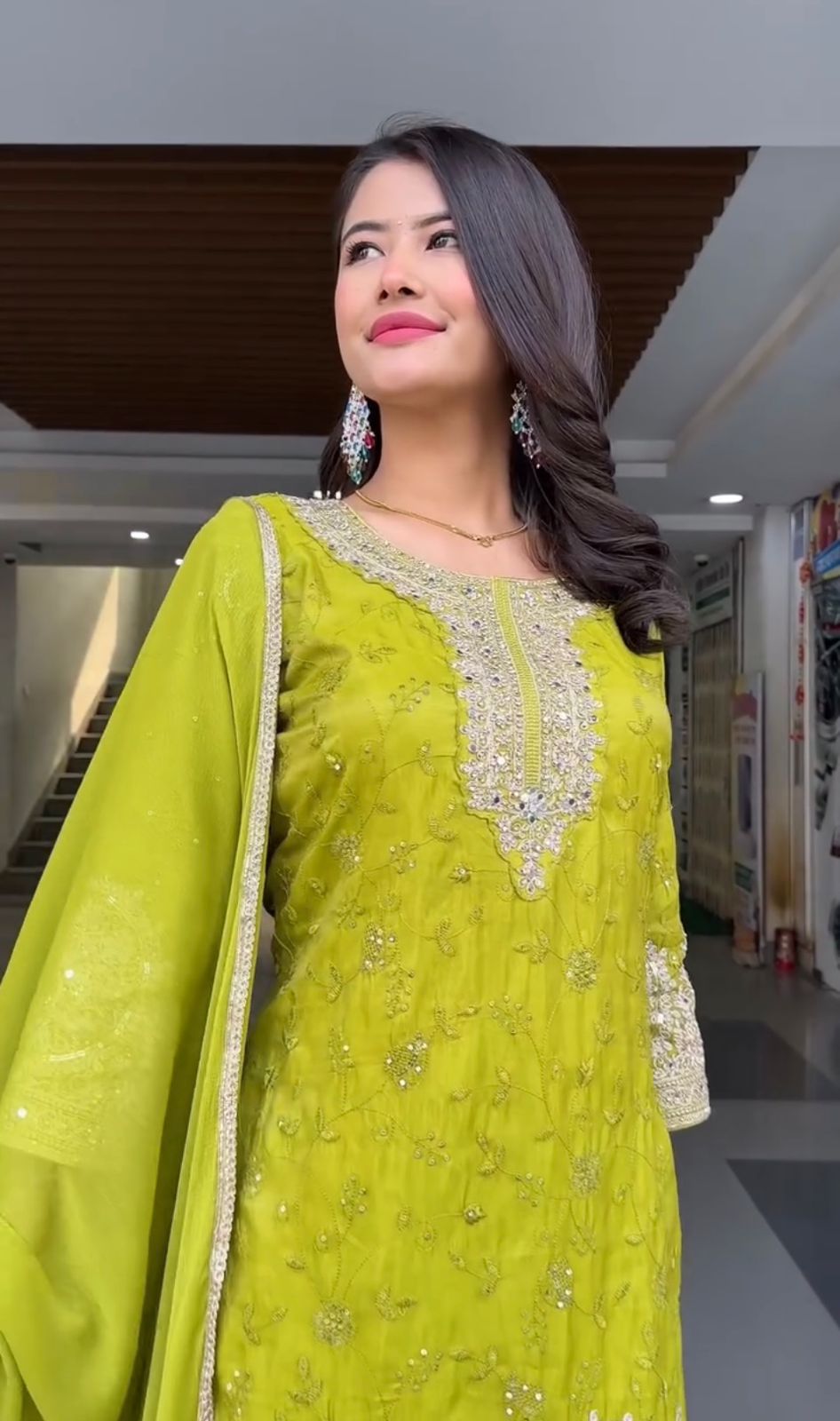 Exclusive Chinon Silk Sharara Suit With Heavy Embroidery Work (MAS_VLM_263)