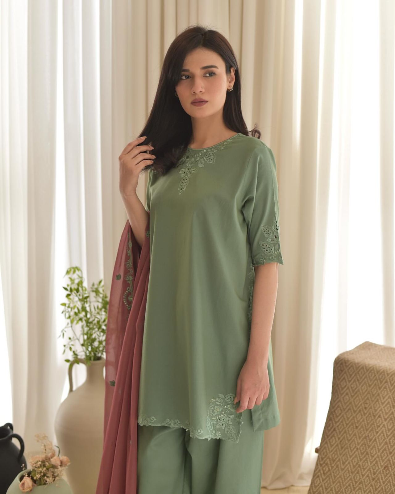 Admiring Salwar Suit With Fancy Dupatta With Embroidery Work ( MAS_VLM_275 )