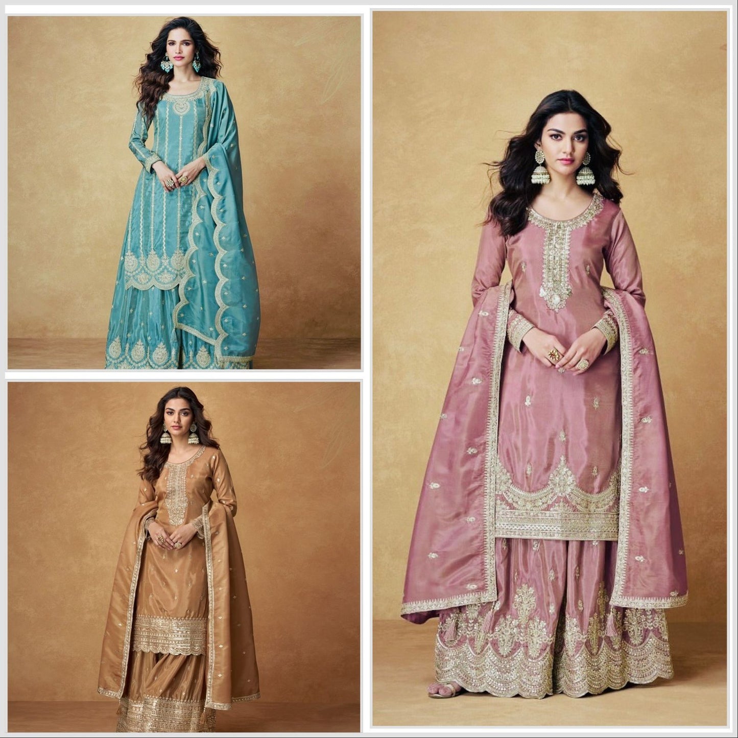 Festive Wear Pink Plazzo & Dupatta Set With Sequence Embroidery Work (MAS_ZF_6003_Pink)