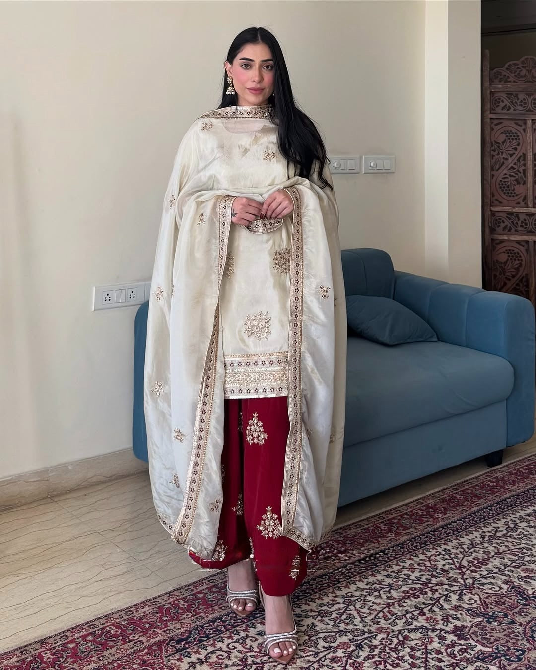 Classic New Designer Salwar Suit With Sequence Embroidered Work ( MAS_FE_66 )