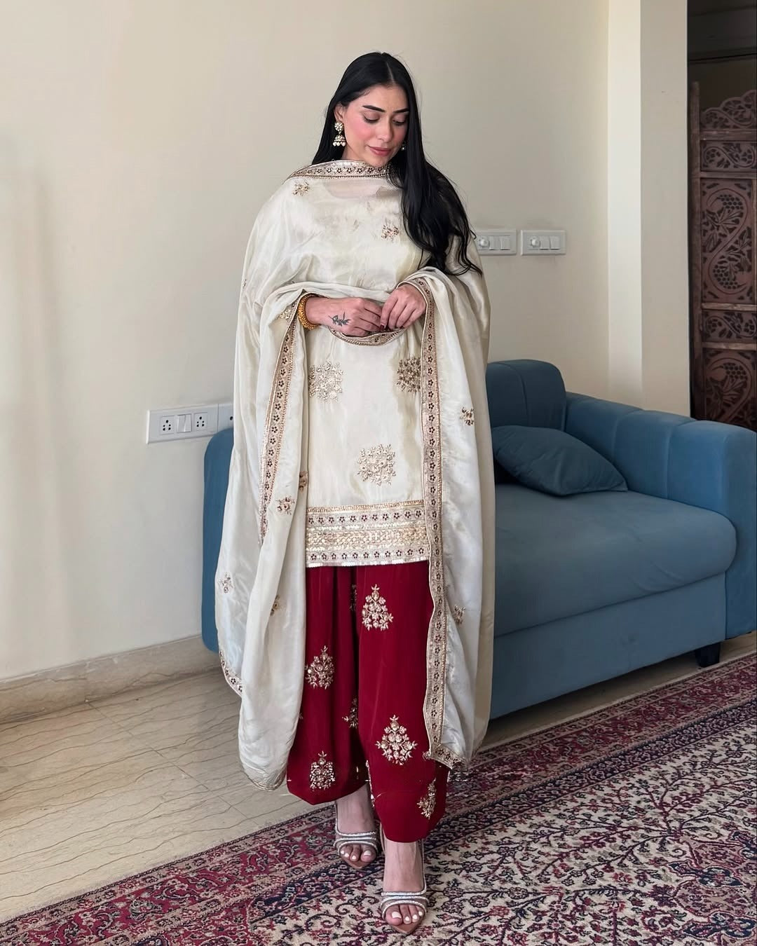 Classic New Designer Salwar Suit With Sequence Embroidered Work ( MAS_FE_66 )
