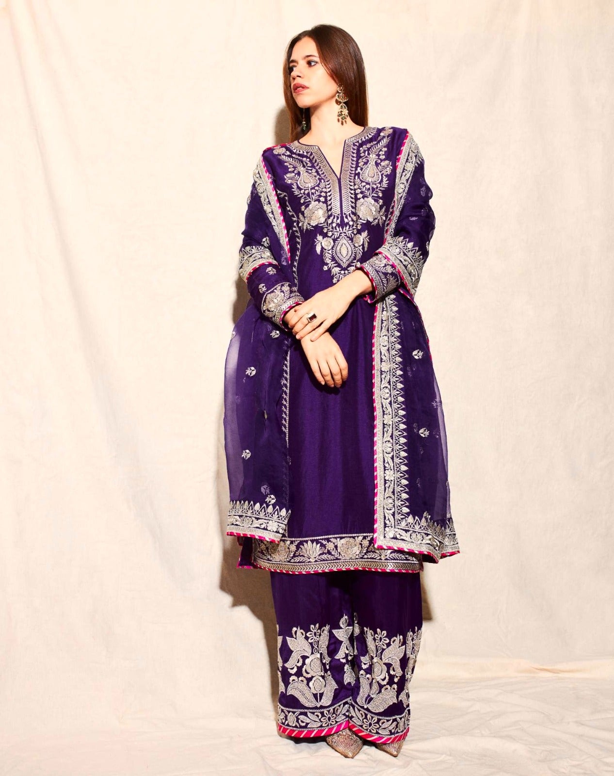 Out Standing Purple Color Salwar Suit With Sequence Embroidery Work ( MAS_FE_68 )