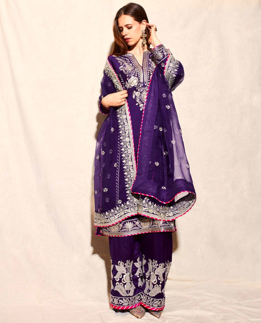 Out Standing Purple Color Salwar Suit With Sequence Embroidery Work ( MAS_FE_68 )