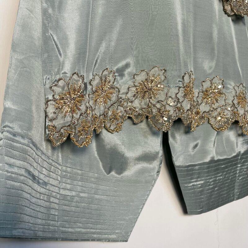 Captivating New Designer Farshi Salwar Suit With Bids Hand Work & Sequence Embroidery Work ( MAS_MC_2001 )