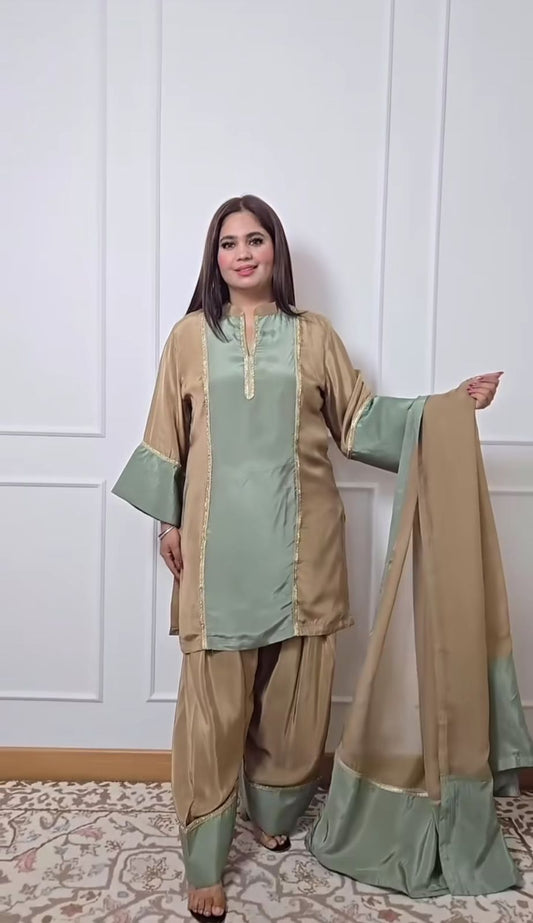 Decent Plazzo & Dupatta Set Best For Outing (MAS_MD_3036)