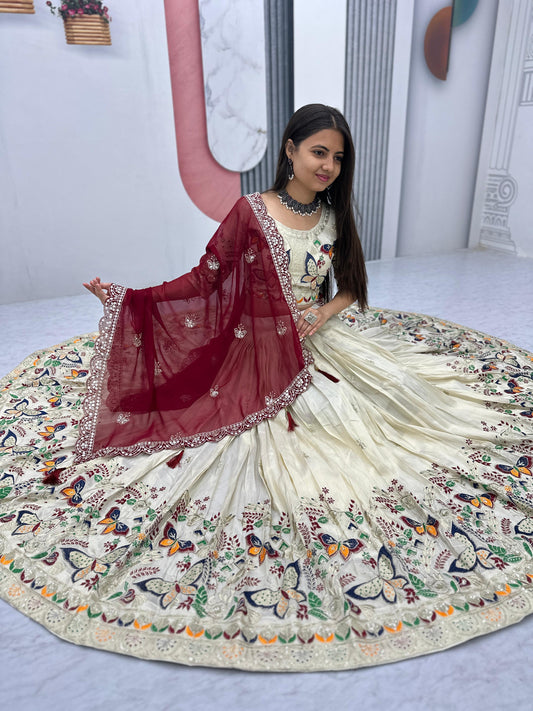 Exclusive wedding Wear Lehenga Choli With Heavy Thread & Sequence work (MAS _PC_491)