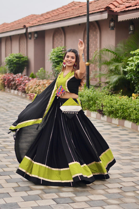 Classic Navratri Special Gamthi Work Lehenga Choli ( MAS_RAM_124 )