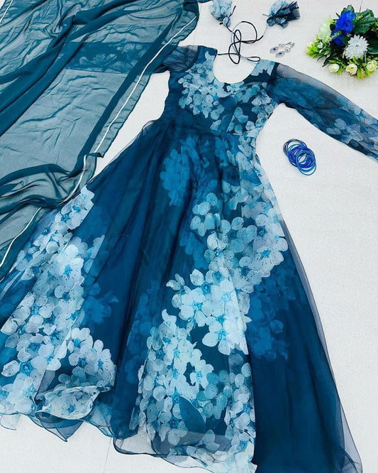 Elegance With Modern Touch Digital Printed Anarkali Gown (MAS_SC_52)
