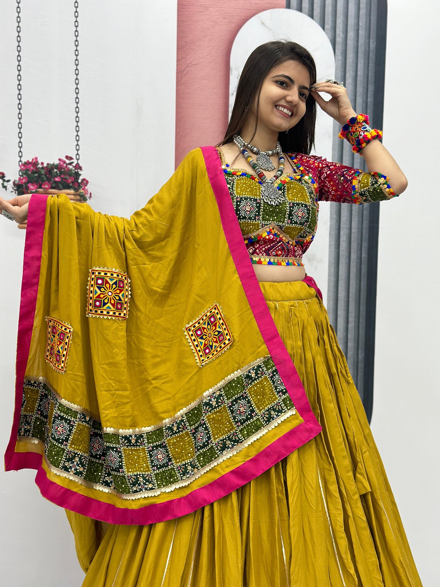 Glamourous Navratri Special Pure Cotton Lehenga Choli ( MAS_TP_175 )